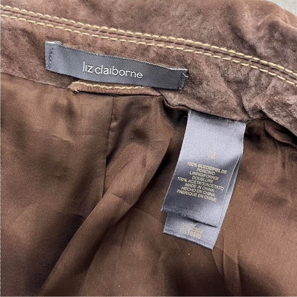 Brown Suede Women's Jacket - Picture 6 of 7